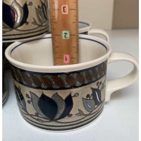 5 Mikasa Intaglio CAC01 Arabella Flat Mug Coffee Tea Cup 2.75” Tall 4” Diameter - Picture 4 of 5